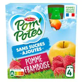 Compote pomme framboise SSA (4x90g)