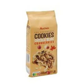 Cookies chocolat blanc saveur canberries (200g)