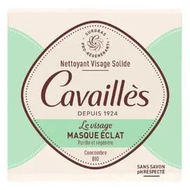 Savon Solide Visage Masque Eclat Concombre Bio (70g)