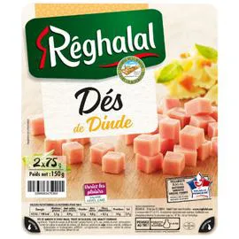 Dès de dinde halal (2x150g)