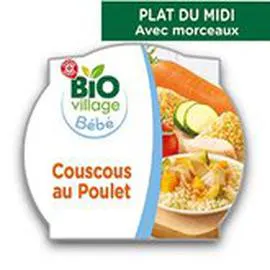 Assiette Bio village Bio Couscous - 18 mois (260g)