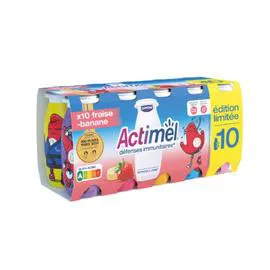 Yaourt à boire fraise banane (10x100g)