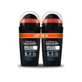 L'ORÉAL PARIS, MEN EXPERT Déodorant Homme 48h Carbon Protect 5en1 2x50ml