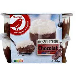 Mousse liégeoise au chocolat (8x80g)