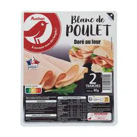 Blanc de poulet doré au four (80g)