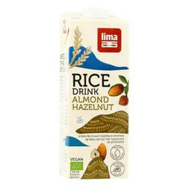 LIMA Boisson Au Riz Rice Drink Noisette & Amande  Bio 1l