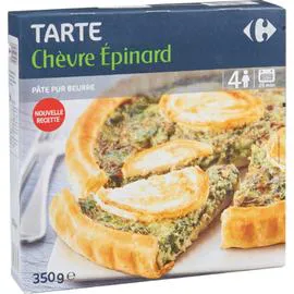 Tarte chèvre épinard (350g)