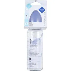 Biberon en verre Bleu TU (l'unité)