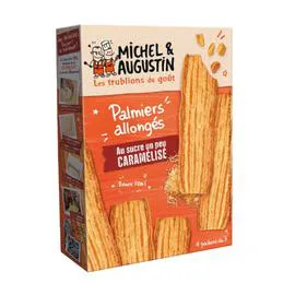 MICHEL & AUGUSTIN Biscuits palmiers sucre caramélisé 120g