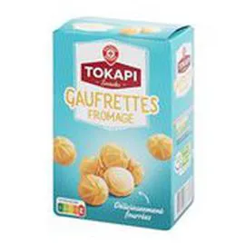 MARQUE REPÈRE, TOKAPI Gaufrettes fourrées Fromage 75g