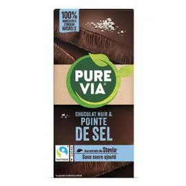 Tablette de chocolat noir pointe de sel (100g)