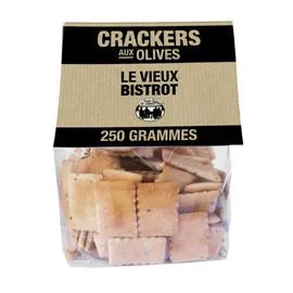 LE VIEUX BISTROT Crackers aux olives 250g