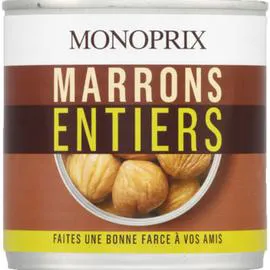 MONOPRIX Marrons entiers au jus 280g