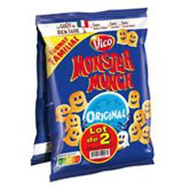VICO, MONSTER MUNCH Biscuits soufflés goût original 2x135g