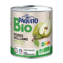 Poires Williams demi-fruits BIO (455g)