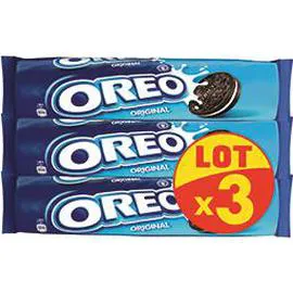 Biscuits cacaotés Original fourrés vanille (3x154g)