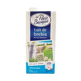 Lait Demi-Ecrémé de Brebis sans OGM (1l)