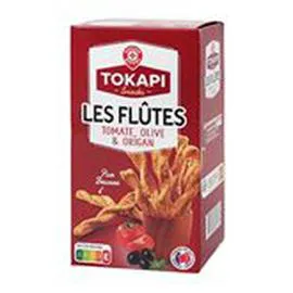 MARQUE REPÈRE, TOKAPI Mini-flûtes Tomate/olive/origan 100g