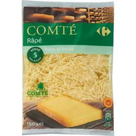 CARREFOUR EXTRA Fromage Râpé Comté AOP 150g