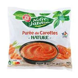 MARQUE REPÈRE, NOTRE JARDIN Purée carottes Nature 750g