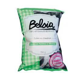 BELSIA Chips artisanales de Beauce Herbe de Provence & Tomates 150g