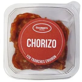 Chorizo nature en tranches de qualité supérieure (90g)