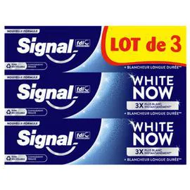 Dentifrice Blancheur Longue Durée White Now (3x75ml)