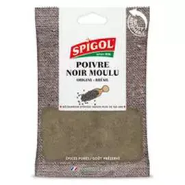 Poivre noir moulu en sachet (100g)