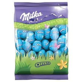 MILKA Petits oeufs chocolat au lait fourrés aux éclats d'Oreo 350g