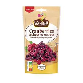 VAHINÉ Cranberries fruitées et moelleuses 125g