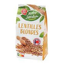 MARQUE REPÈRE, NOTRE JARDIN Lentilles blondes 500g