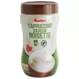 AUCHAN Café soluble Cappuccino saveur noisette 250g