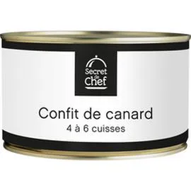 Confit de canard 4 à 6 cuisses en conserve (1,35kg)