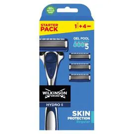 WILKINSON SWORD Rasoir + 4 Lames Avec Gel Protectrice Regular Hydro 5 l'unité