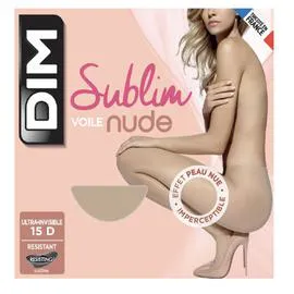 Collant femme ivoire voile nude T3 Sublim (l'unité)