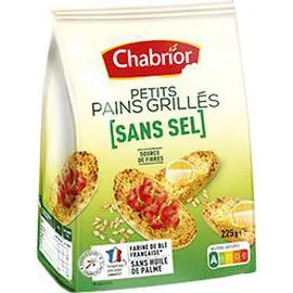 CHABRIOR Petits pains grillés sans sel 225g