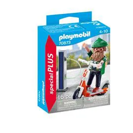 Figurine hipster avec trotinette électrique (l'unité)