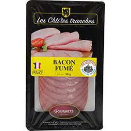 Bacon Gourmet de l'Artois Fumé au bois de hêtre (90g)