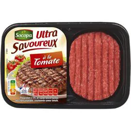 Steaks hachés 15% MG à la tomate (2x100g)