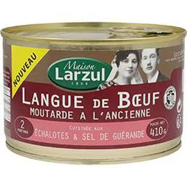 Langue de boeuf - moutarde à l'ancienne, échalotes et sel de Guérande (410g)