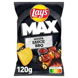 LAY'S Chips ondulée saveur sauce barbecue 120g