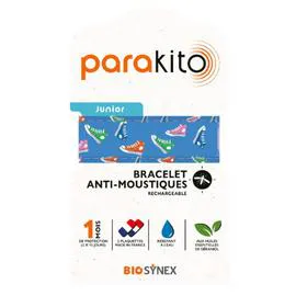 Bracelet Anti-Moustiques Rechargeable Baskets Kids (l'unité)
