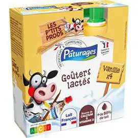 Goûters lactés vanille (4x85g)