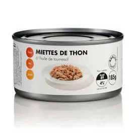 Miettes Thon à l’huile de tournesol (130g)