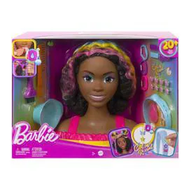 Tête à coiffer Barbie Brune (l'unité)