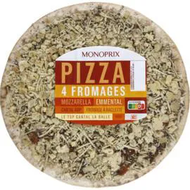 MONOPRIX Pizza 4 fromages 450g