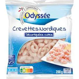 Crevettes nordiques décortiquées cuites (200g)