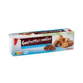 Gaufrettes roulées au chocolat au lait (125g)