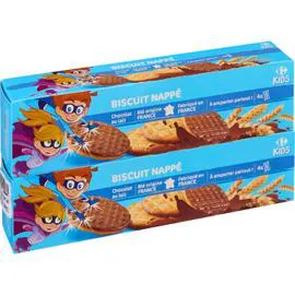 Biscuits nappés chocolat lait (2x200g)