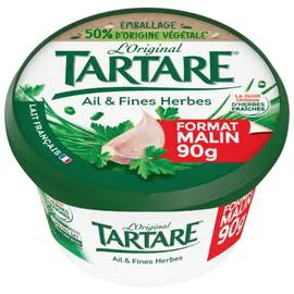 Fromage à tartiner ail et fines herbes (90g)